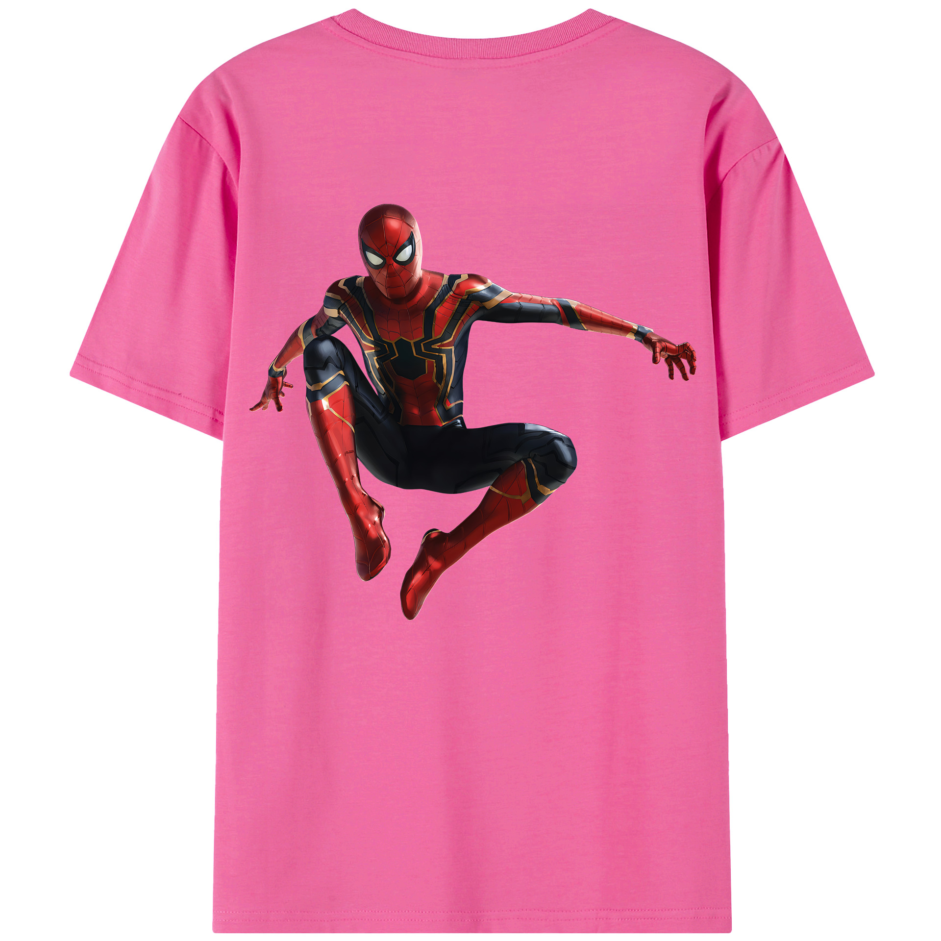 （画像用） Spider Man スパイダーマン レディース半袖Tシャツ(バックプリント)